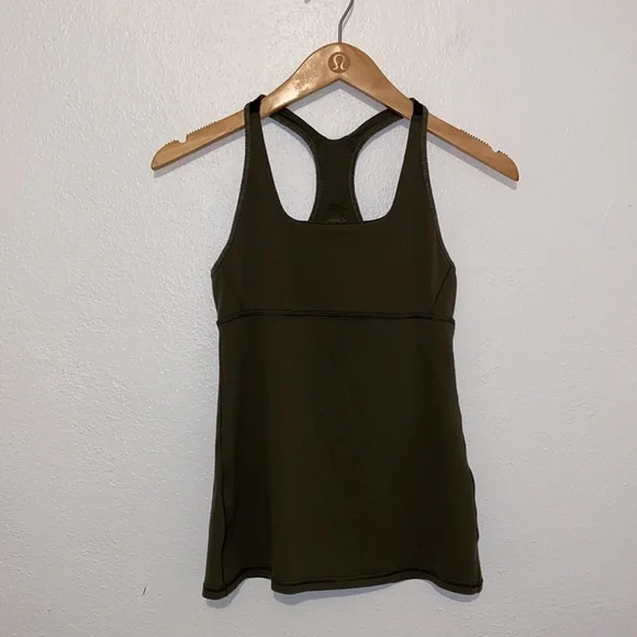 lululemon athletica Tank with Built in Shelf Bra; Satnam Camo Tank - Picture 1 of 8